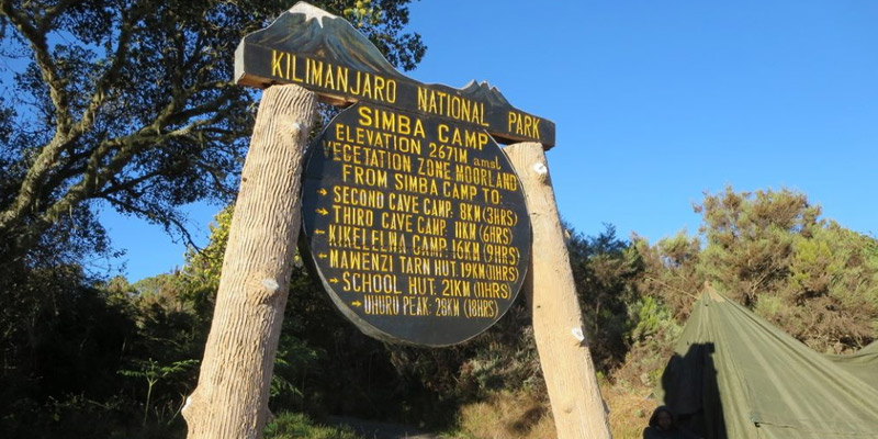Shira Gate to Simba Camp