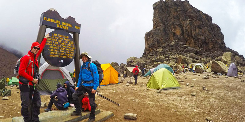 Shira 2 Camp to Lava Tower to Barranco Camp